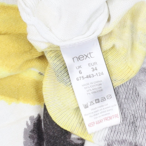 Next Women's Floral White Pullover Jumper, UK 6