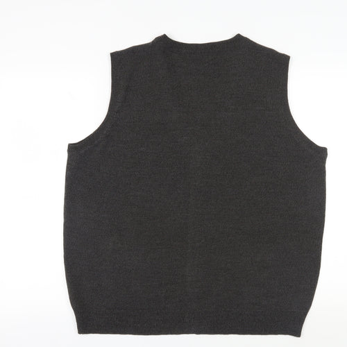 BHS Men's Black Acrylic Sleeveless Vest L