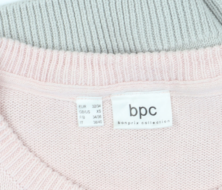 Bonprix Women's Pink XS Pullover Jumper