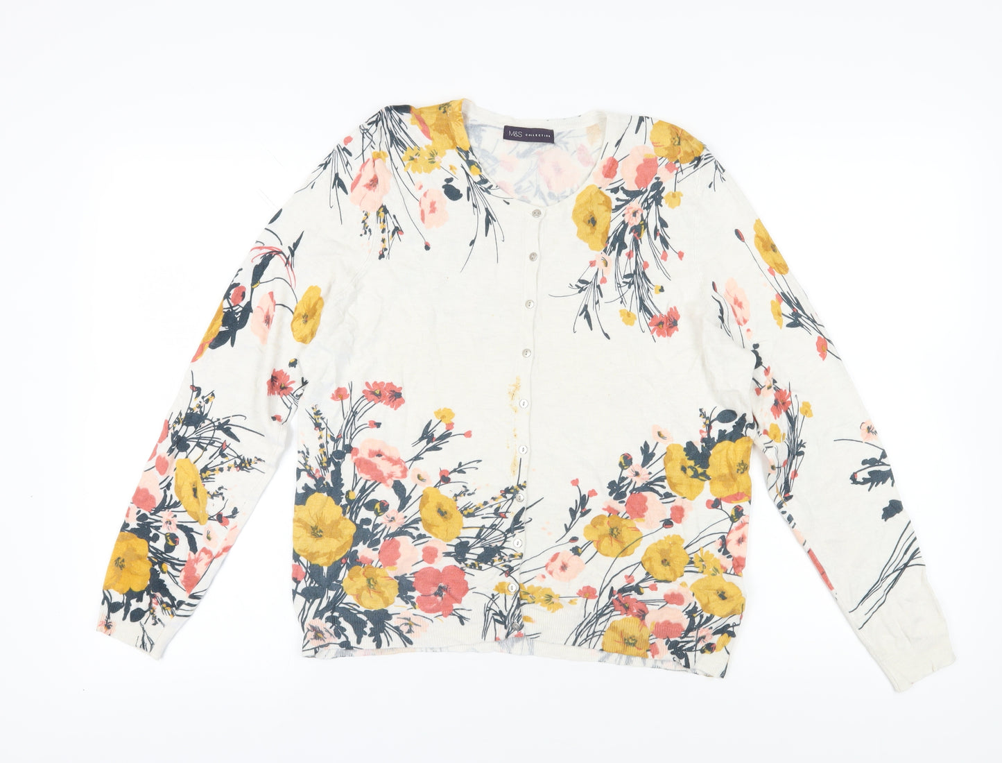 Marks and Spencer Women's Multicoloured 16 Floral Cardigan