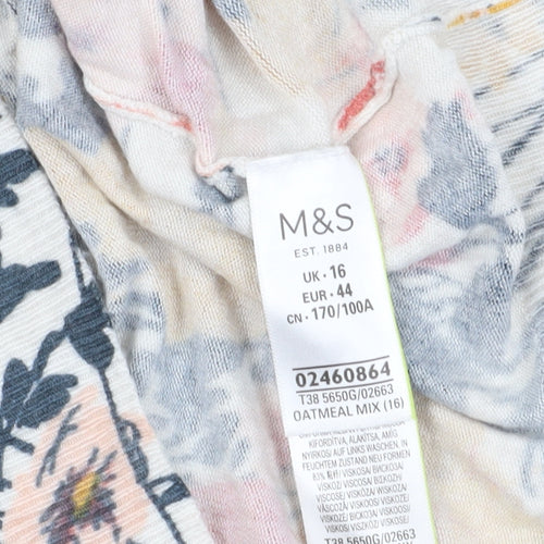 Marks and Spencer Women's Multicoloured 16 Floral Cardigan