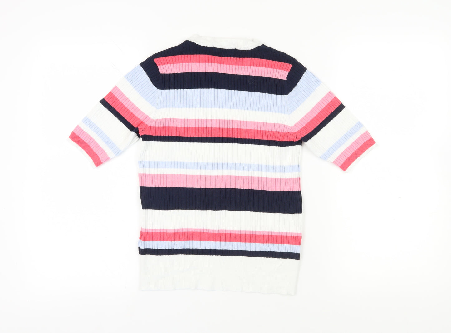 Marks and Spencer Women's Multicoloured Striped Pullover Jumper