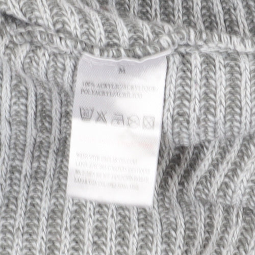 QED London Women's Grey Roll Neck Pullover Jumper