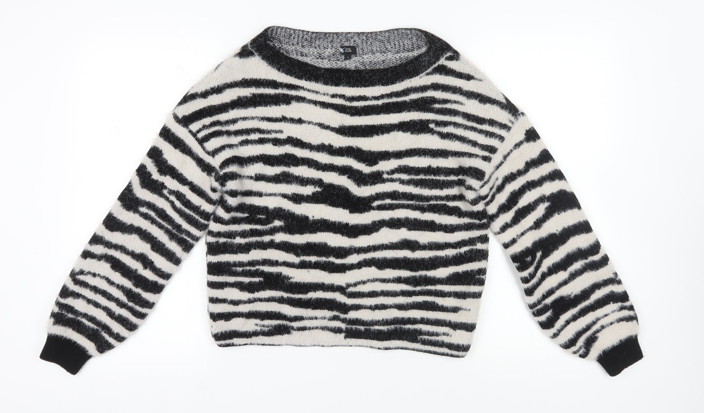 River Island Women's UK 8 Multicoloured Animal Print Jumper