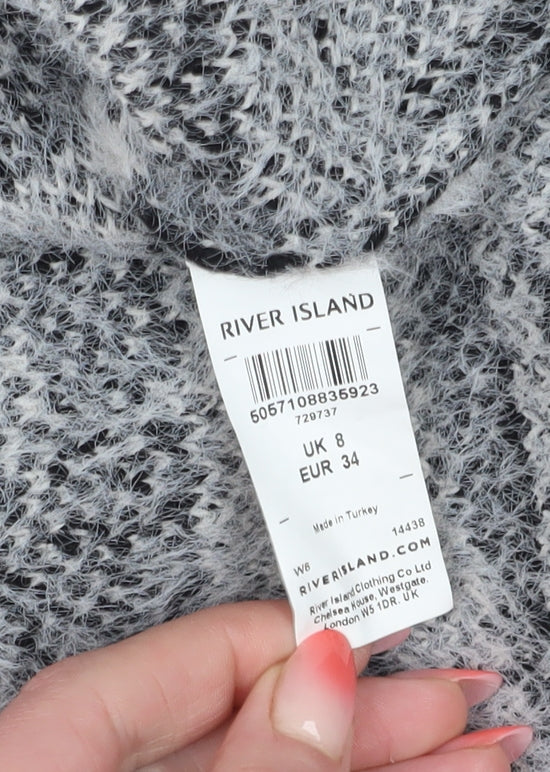 River Island Women's UK 8 Multicoloured Animal Print Jumper