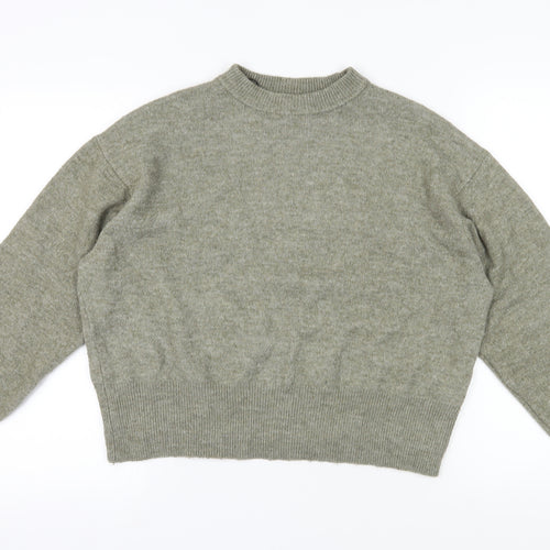 H&M Women's Grey Pullover Jumper S, Crew Neck