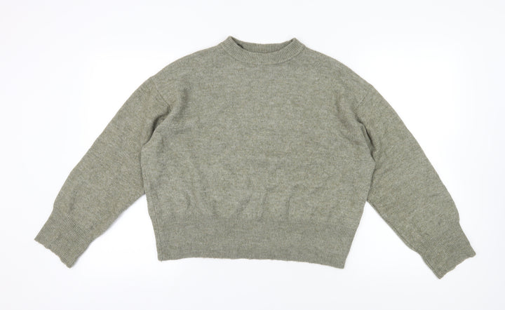 H&M Women's Grey Pullover Jumper S, Crew Neck