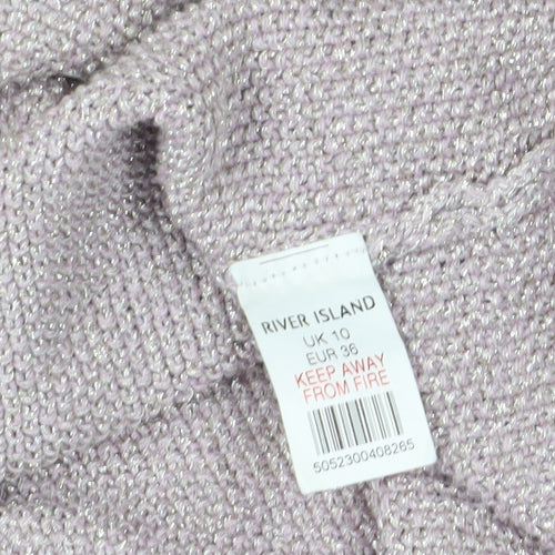 River Island Women's Grey Pullover Jumper, Size 10