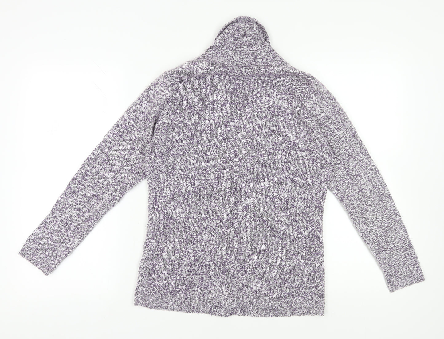 Damart Women's Purple Cowl Neck Cardigan Size 10/12