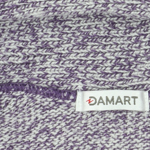 Damart Women's Purple Cowl Neck Cardigan Size 10/12