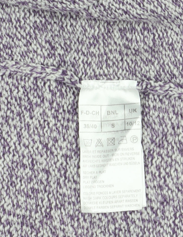 Damart Women's Purple Cowl Neck Cardigan Size 10/12