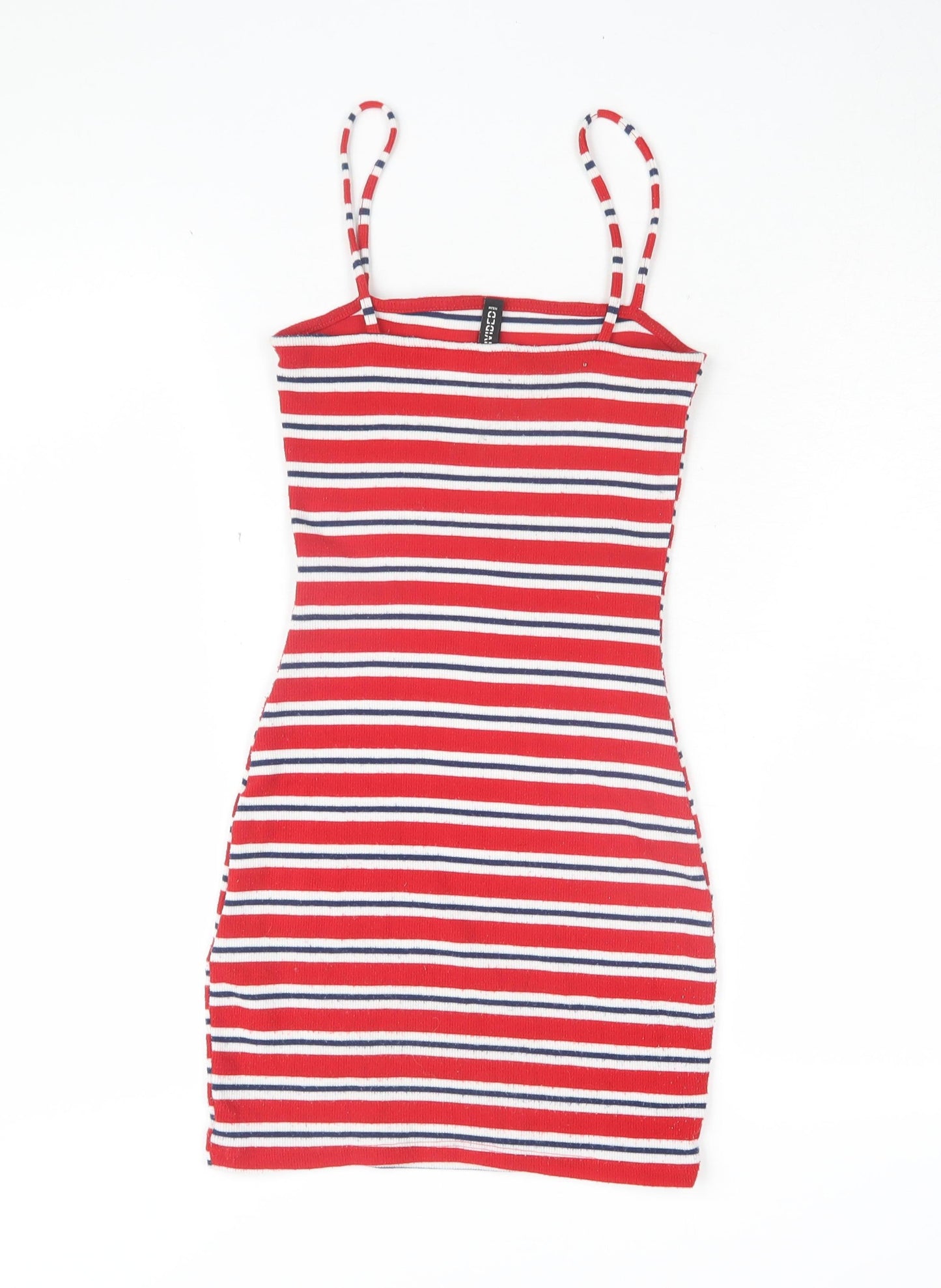 H&M Women's Multicoloured Striped Tank Dress Size 6
