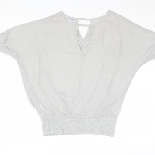 Blue Vanilla Women's Grey Basic T-Shirt Size S