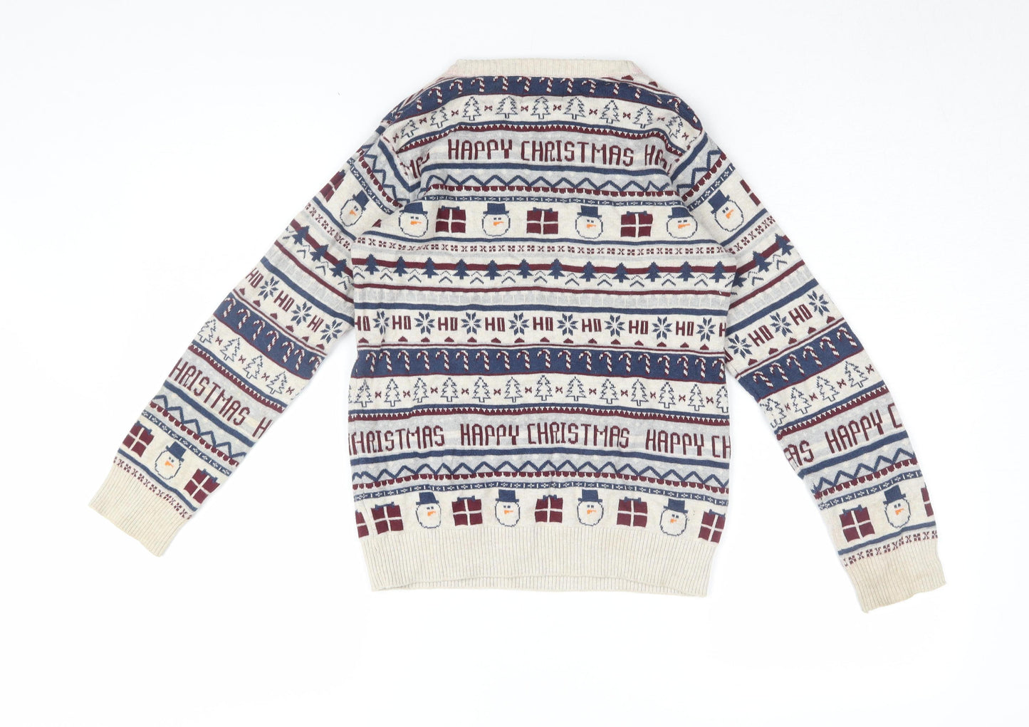 Next Boys Multicoloured Christmas Pullover Jumper 8 Years