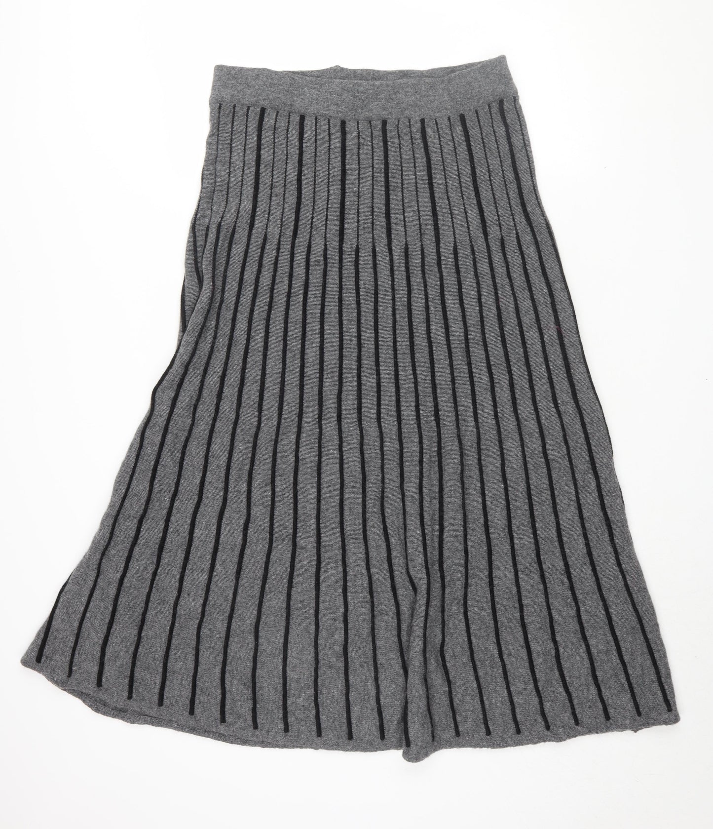 Marks and Spencer Women Grey Pleated Midi Skirt 16