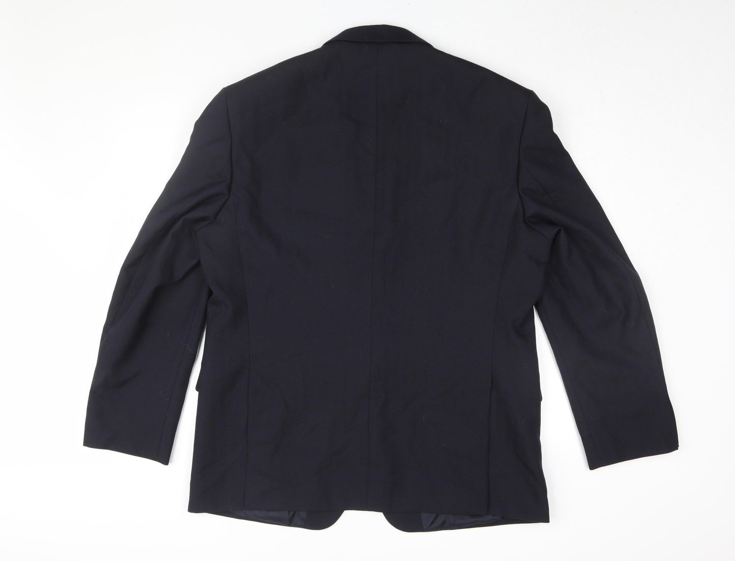 Men's Vintage Black Blazer, 44S, Single-Breasted, Formal