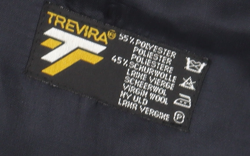 Men's Vintage Black Blazer, 44S, Single-Breasted, Formal