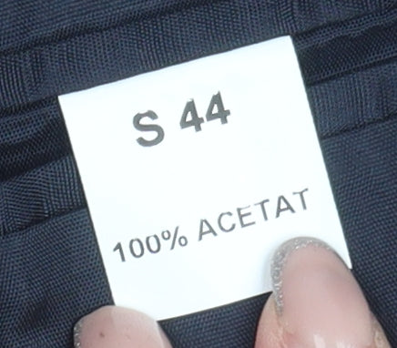 Men's Vintage Black Blazer, 44S, Single-Breasted, Formal