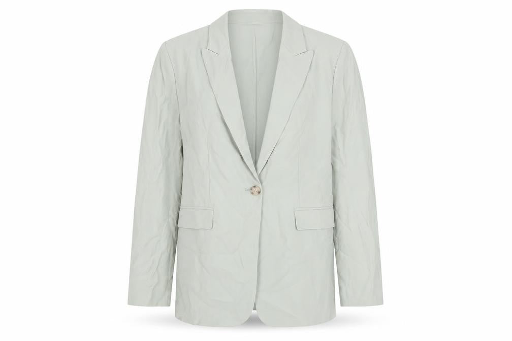 Front view of Marks & Spencer Women's Green Blazer, size 14