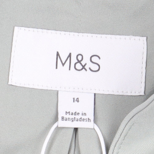 Marks and Spencer Women's Green Blazer Size 14