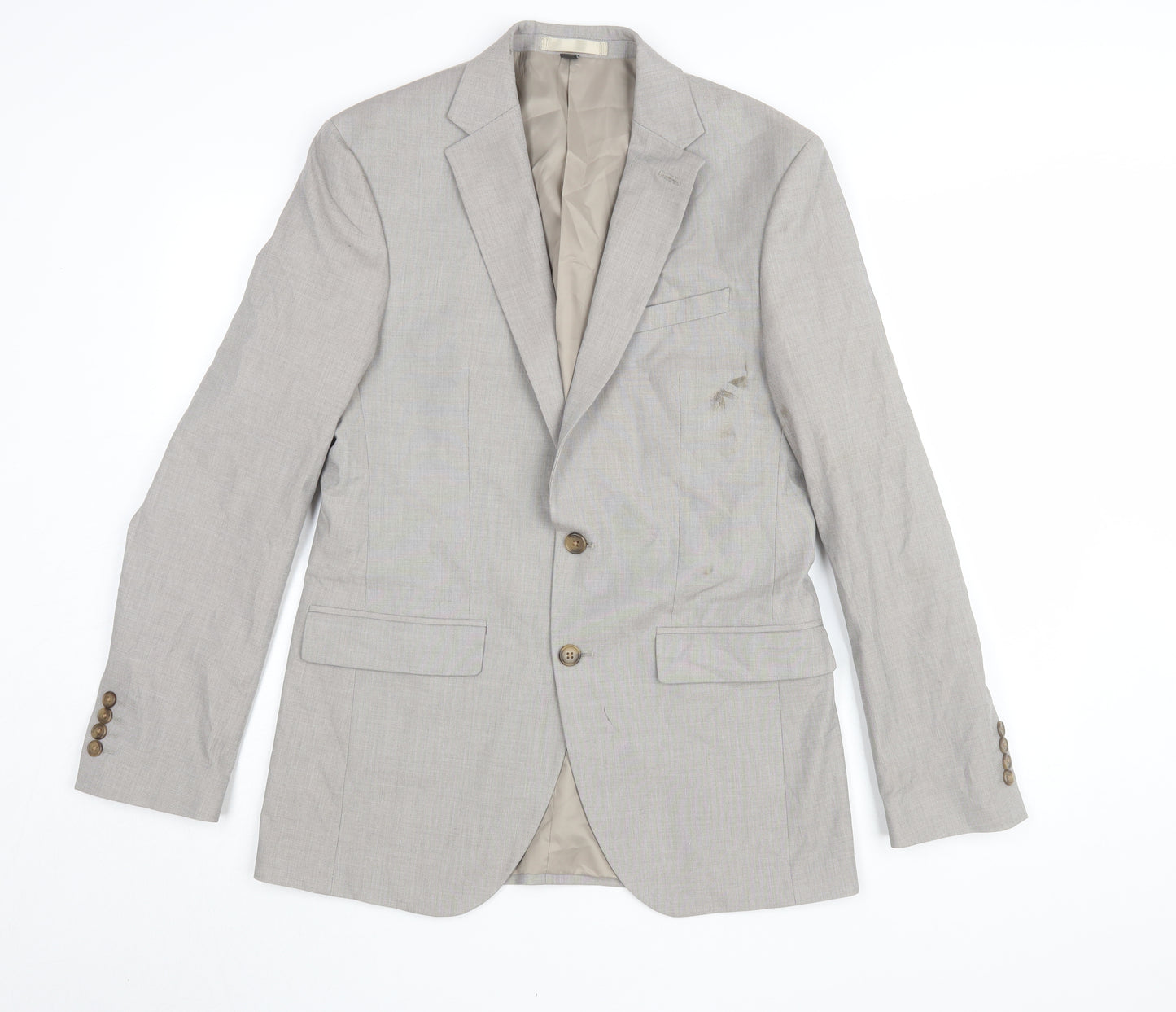 Marks and Spencer Men's Beige Blazer - Size 38R