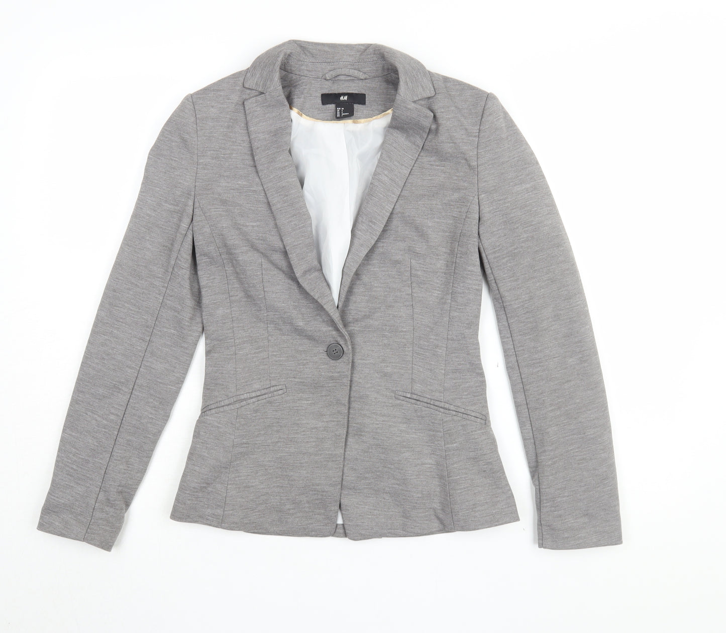 H&M Women's Grey Blazer, Size 6, Business Casual