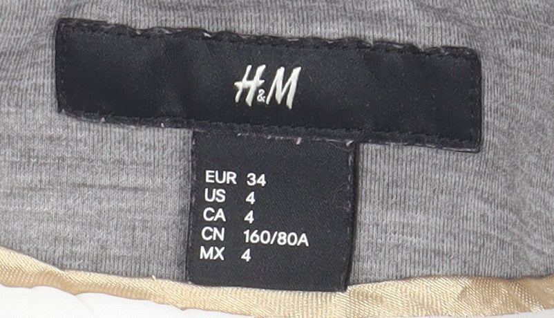 H&M Women's Grey Blazer, Size 6, Business Casual