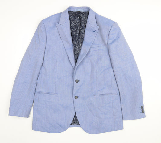 Marks and Spencer Men's Blue Regular Blazer 42R