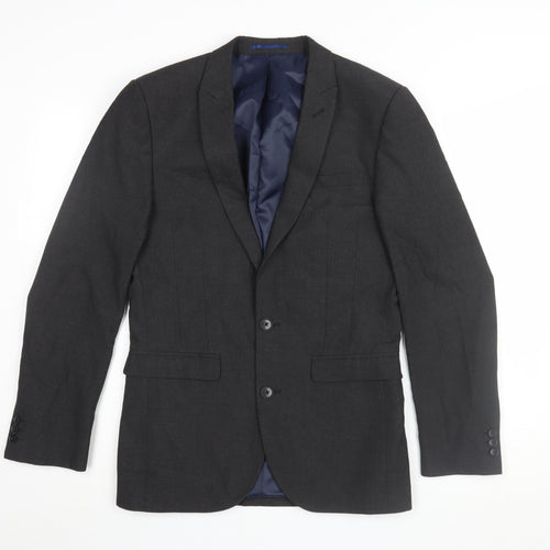 Next Men's Black Formal Blazer 36R Regular Fit