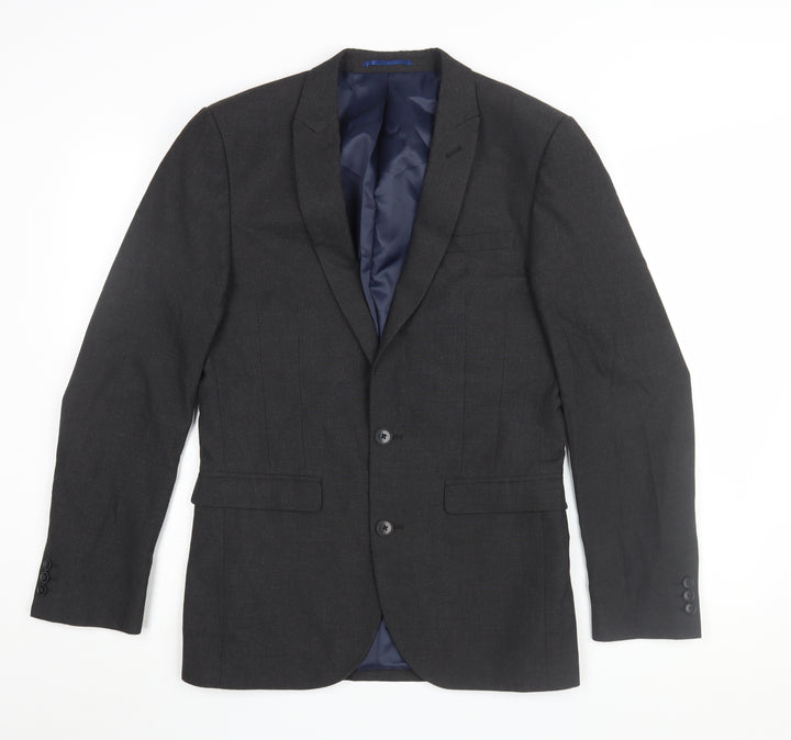 Next Men's Black Formal Blazer 36R Regular Fit