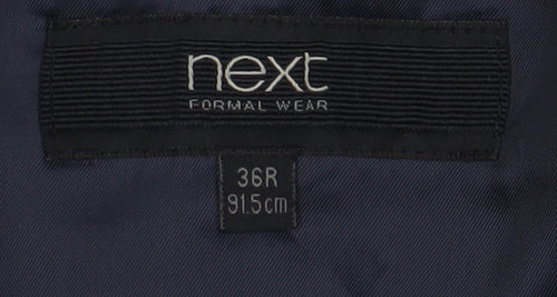 Next Men's Black Formal Blazer 36R Regular Fit