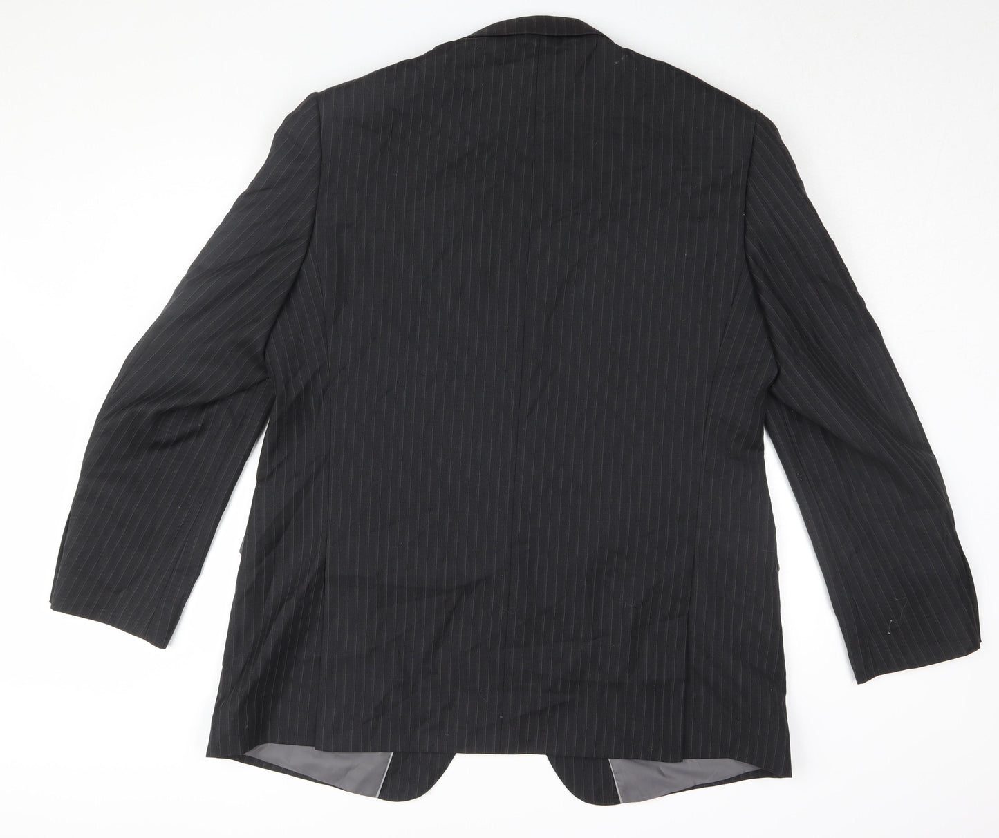 Marks & Spencer Men's Black 46L Pinstripe Suit Jacket
