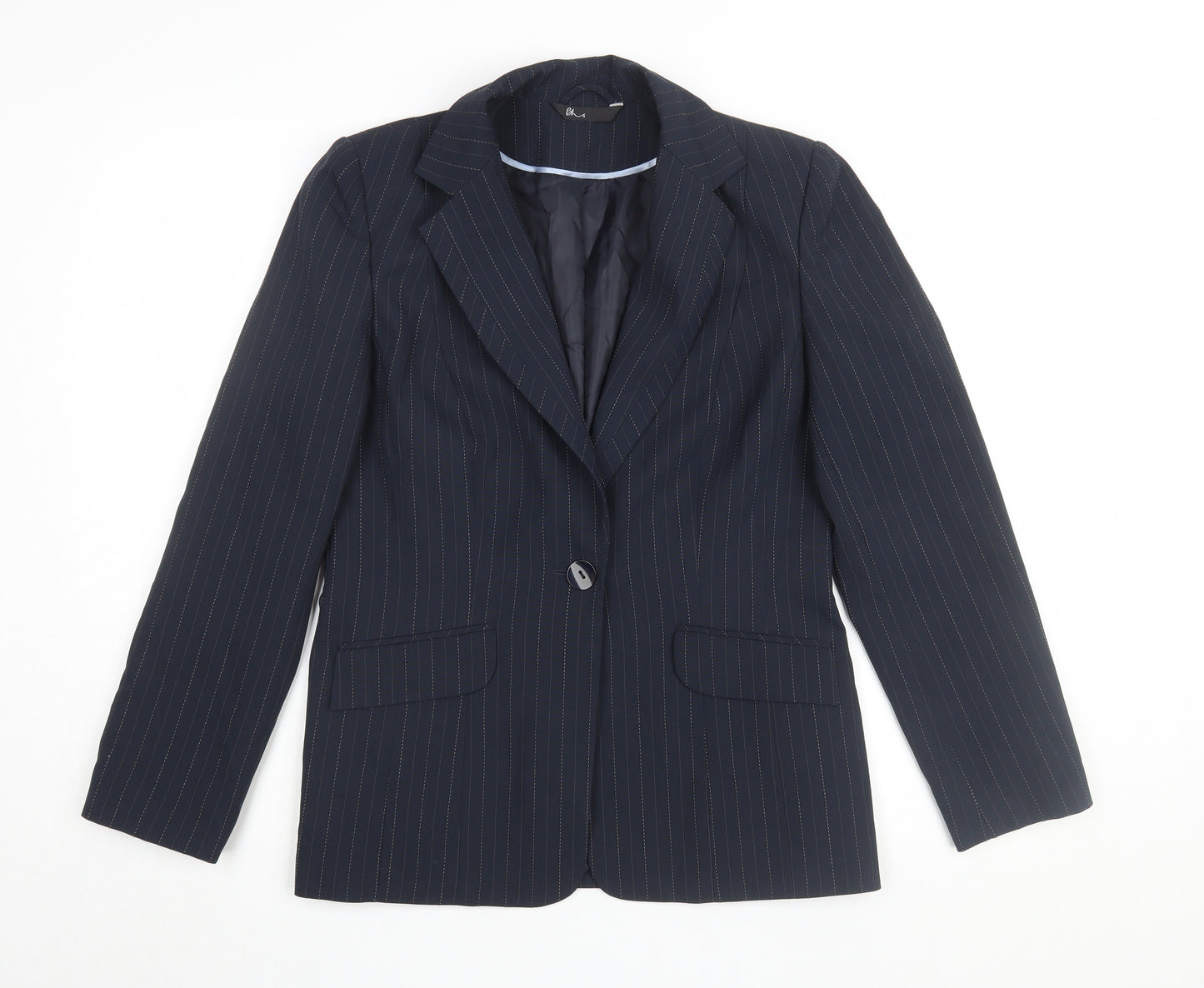 BHS Women's Black Pinstripe Blazer Size 10