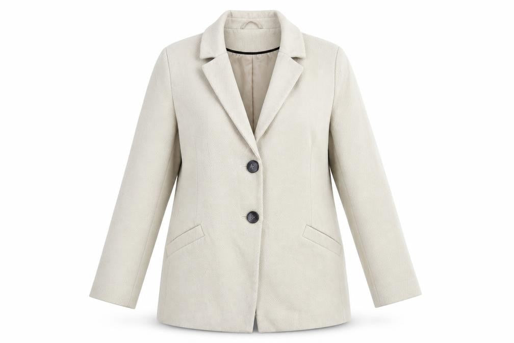 ASOS Women's Beige Basic Jacket Size 12 Casual Coat