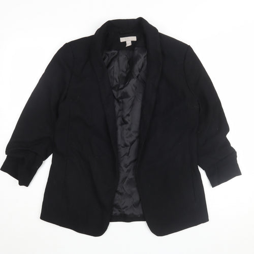 H&M Women's Black Blazer, Size 14, Lined, Casual Wear