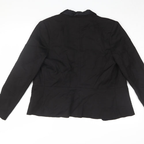 H&M Women's Black Tuxedo Blazer Size 14 Regular