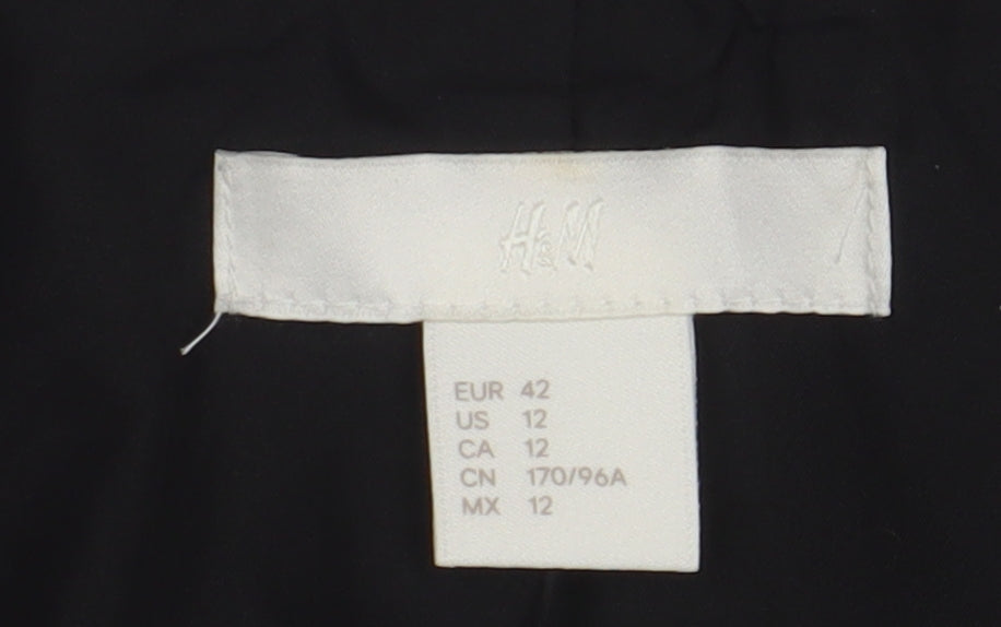 H&M Women's Black Tuxedo Blazer Size 14 Regular