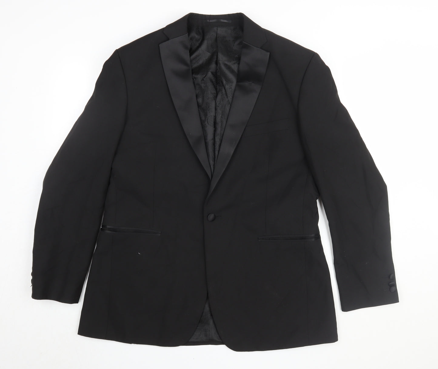 Occasions Men's Black Blazer, Regular Fit, 42R Chest