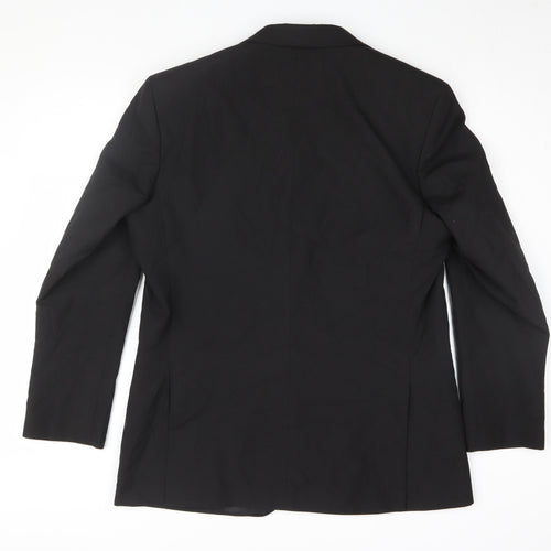 Occasions Men's Black Blazer, Regular Fit, 42R Chest