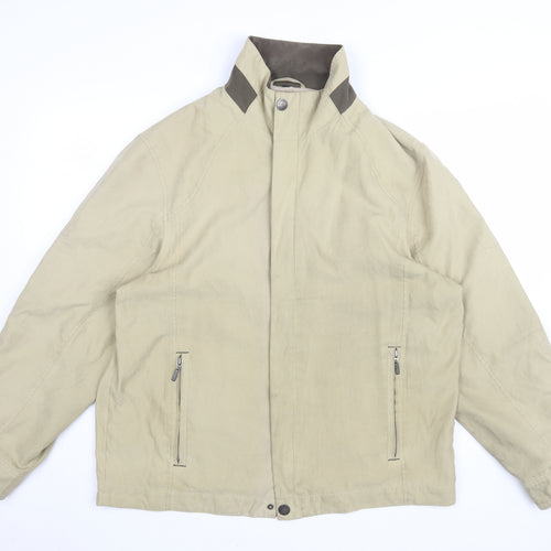 Viacortesa Men's Beige Windbreaker Jacket M