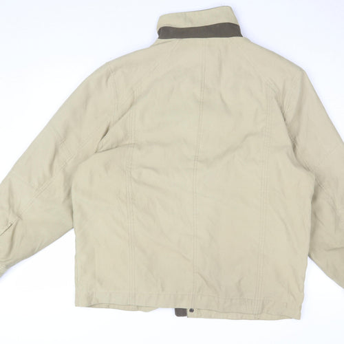 Viacortesa Men's Beige Windbreaker Jacket M