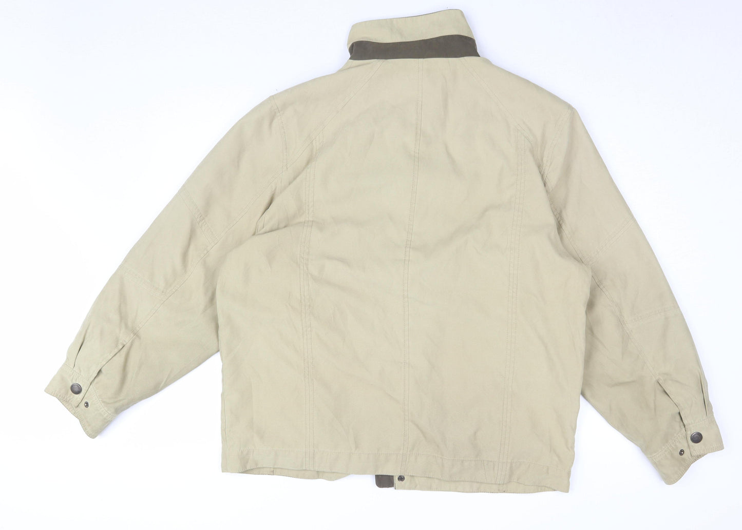 Viacortesa Men's Beige Windbreaker Jacket M