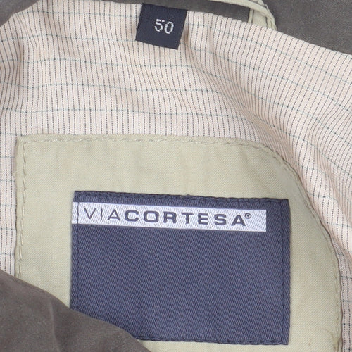 Viacortesa Men's Beige Windbreaker Jacket M