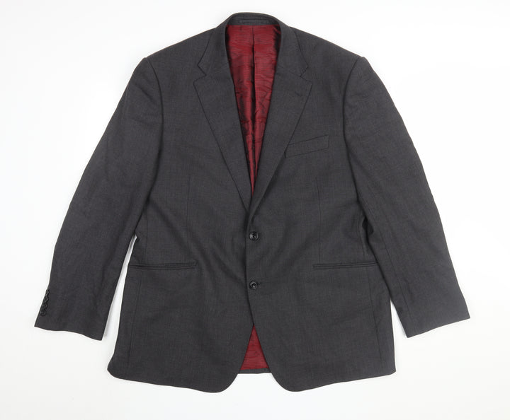 Marks and Spencer Men's Black Wool Blazer, 44R, Formal
