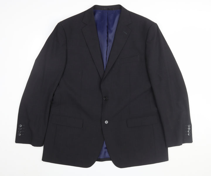 Greenwoods Men's Black Suit Jacket 46 Regular Fit