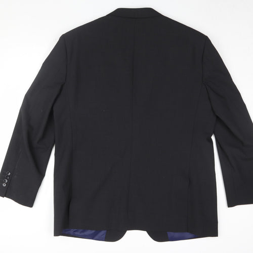 Greenwoods Men's Black Suit Jacket 46 Regular Fit