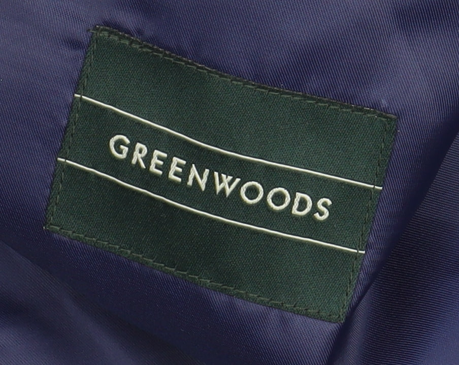 Greenwoods Men's Black Suit Jacket 46 Regular Fit