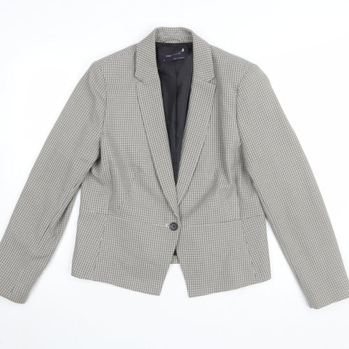 Marks and Spencer Women's Grey Houndstooth Suit Jacket