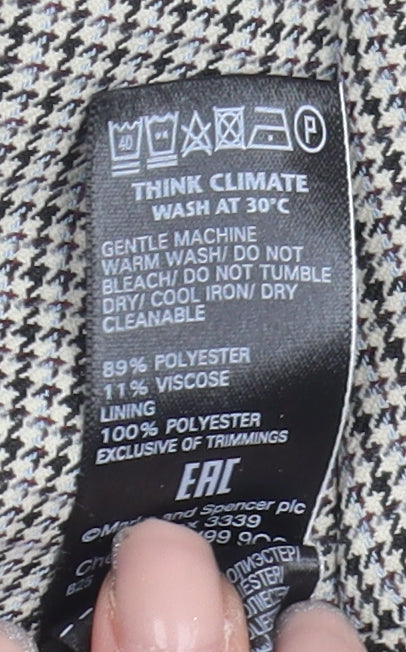 Marks and Spencer Women's Grey Houndstooth Suit Jacket