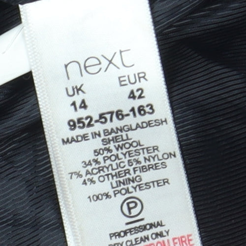 Next Women's Black Military Coat Size 14